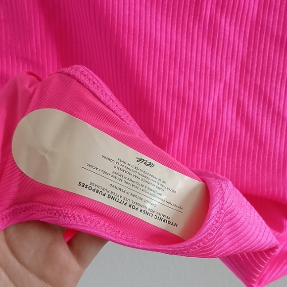 Aerie Shine Rib One Shoulder Full Coverage One Piece Swimsuit NWT - Picture 5 of 7